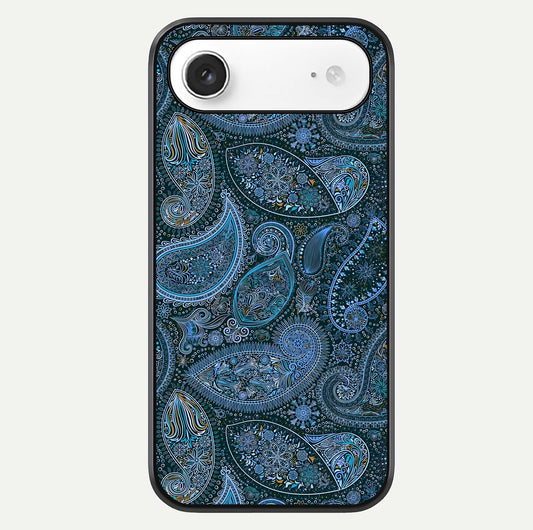 Midnight Paisley Glow Glass Case For iPhone Air  by Custom World