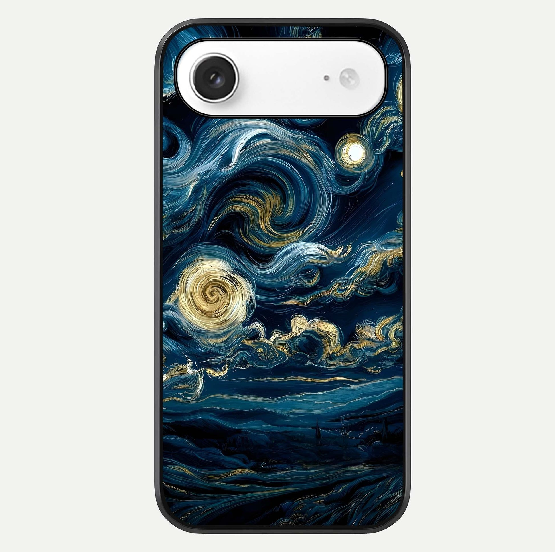 Midnight Sky Whirl Glass Case For iPhone Air  by Custom World