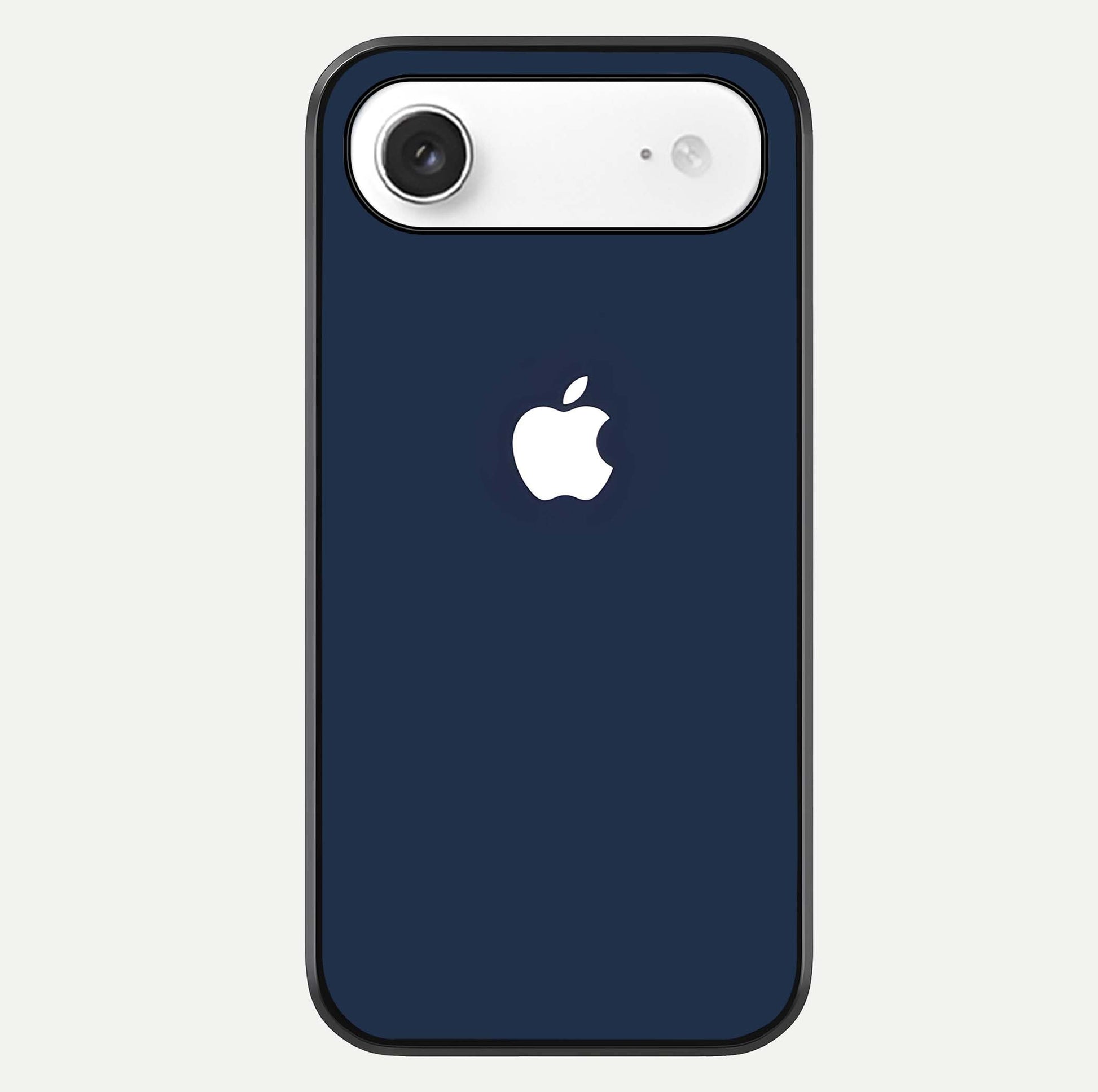 Minimal Apple Night Glass Case For iPhone Air  by Custom World