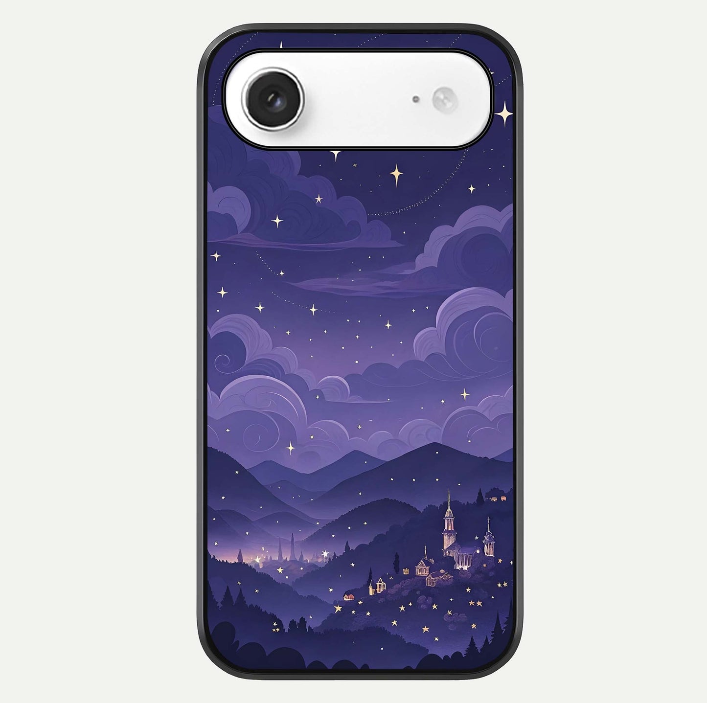 Minimal Night View Glass Case For iPhone Air  by Custom World