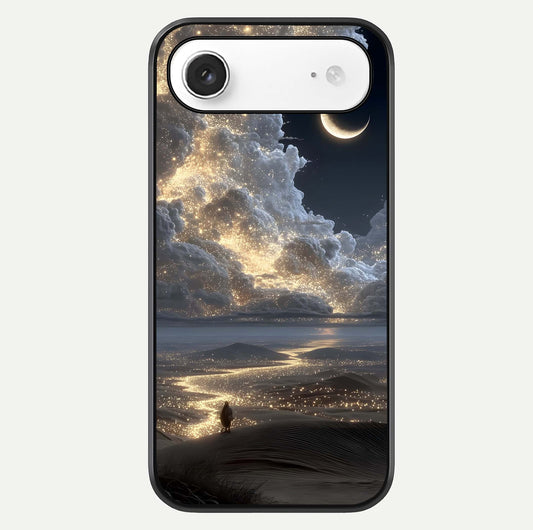 Moonlight Spark Path Glass Case For iPhone Air  by Custom World