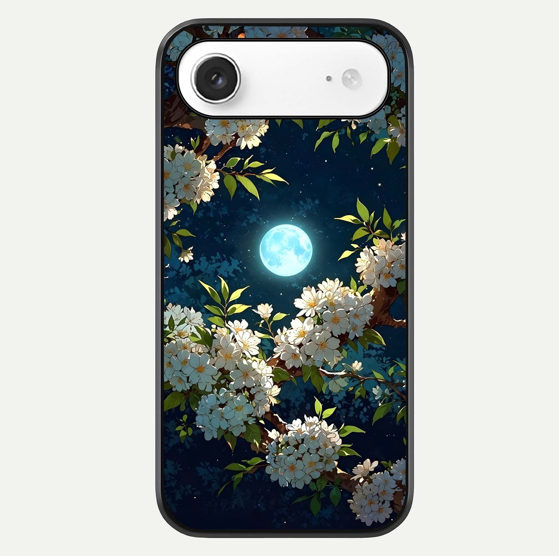 Moonlit Blossom Dream Glass Case For iPhone Air  by Custom World