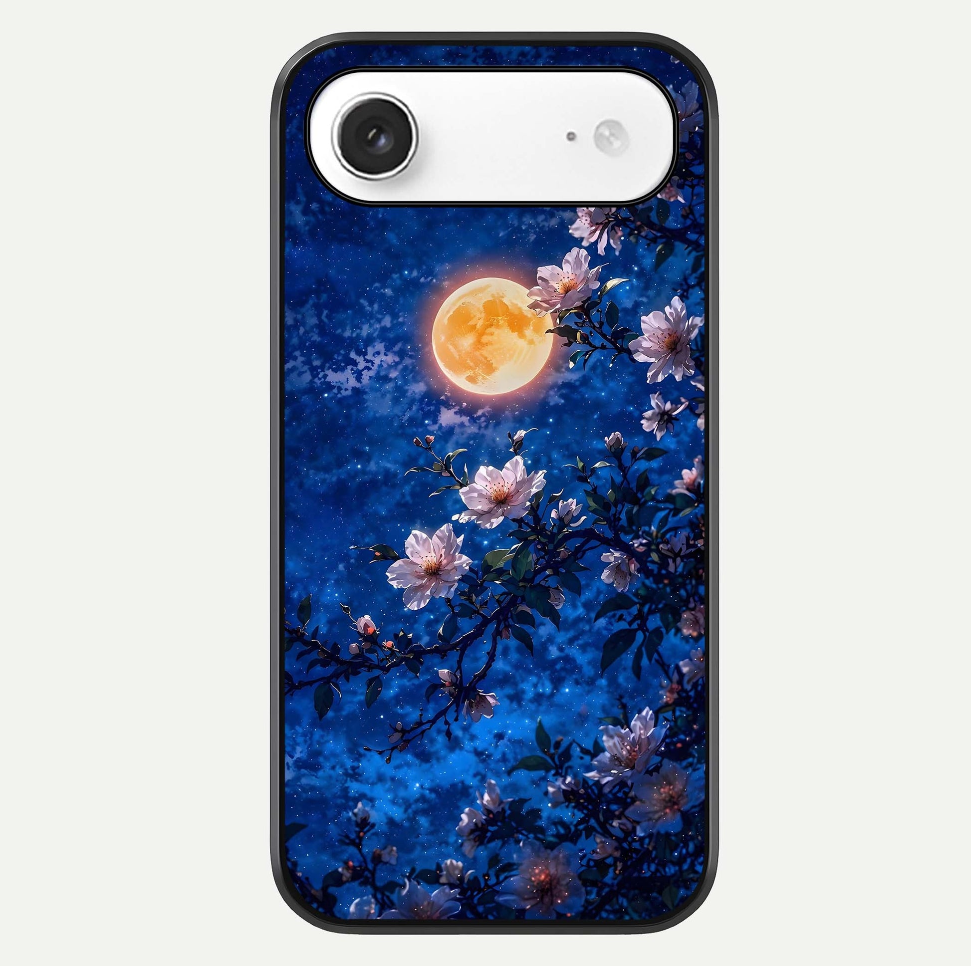 Moonlit Blossoms Night Glass Case For iPhone Air  by Custom World