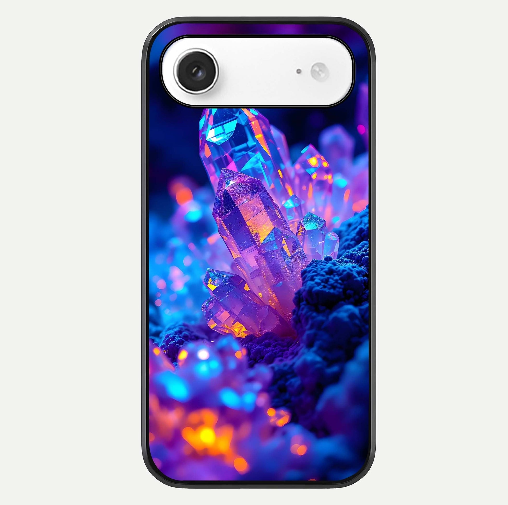 Neon Aura Shards Glass Case For iPhone Air  by Custom World