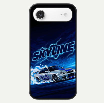 Neon Drift Beast Glass Case For iPhone Air  by Custom World