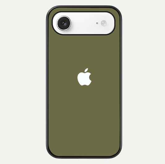 Olive Matte Essence Glass Case For iPhone Air  by Custom World