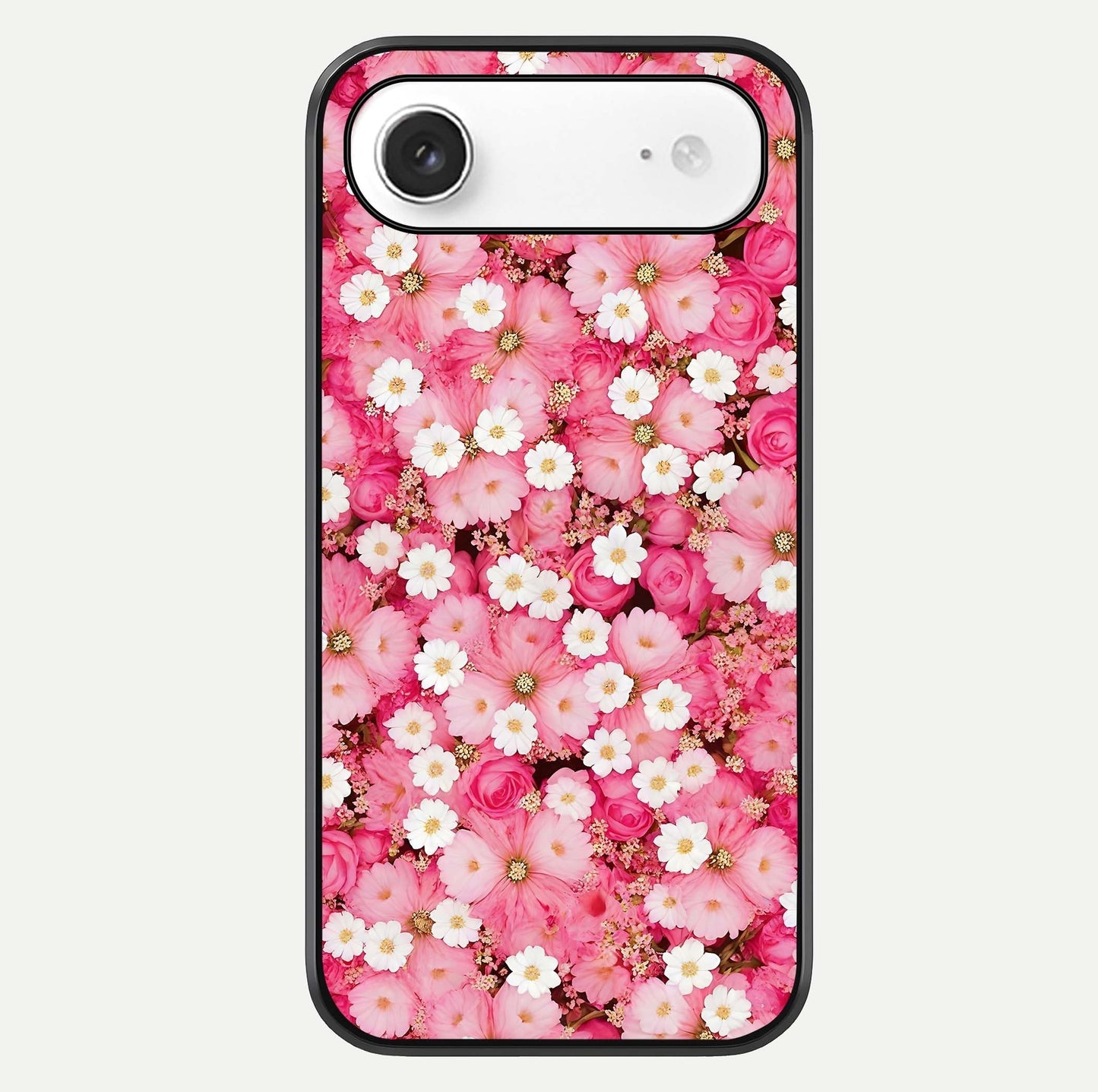 Pink Daisy Bliss Glass Case For iPhone Air  by Custom World