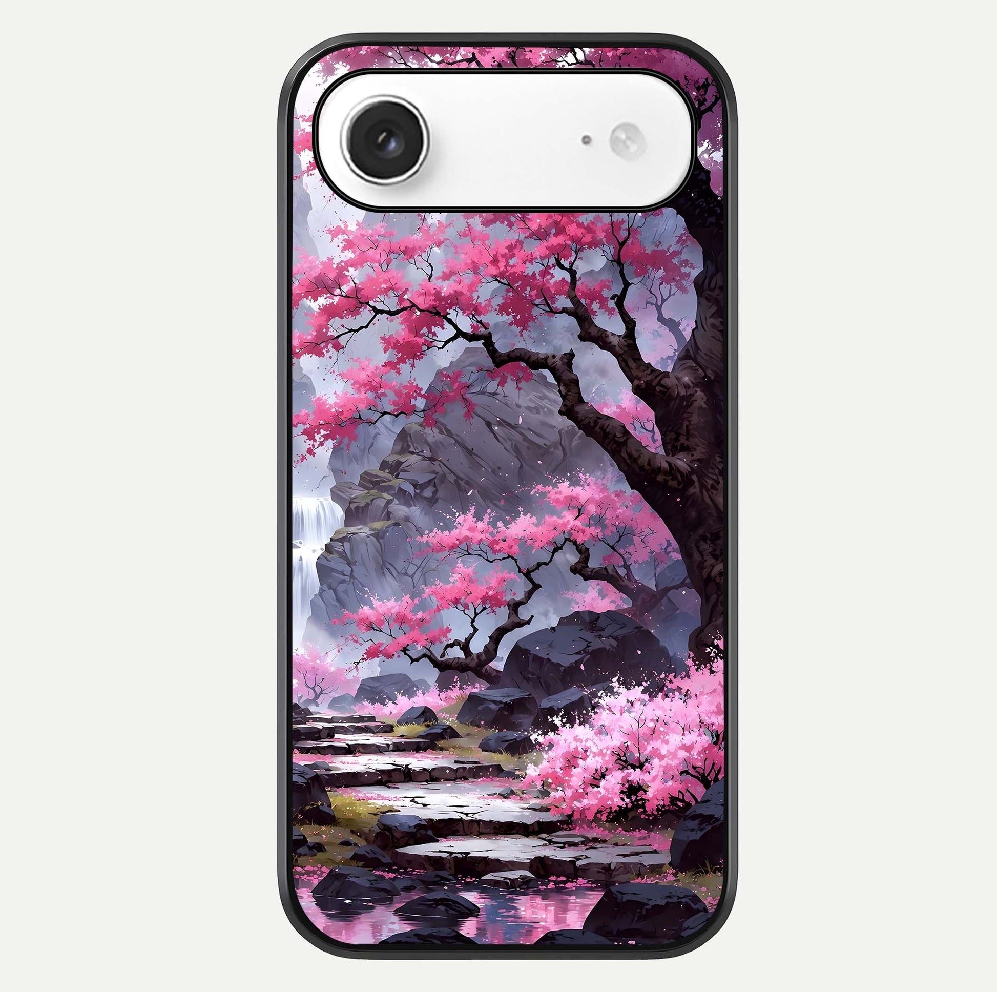 Pinkish Scenery Glass Case For iPhone Air  by Custom World