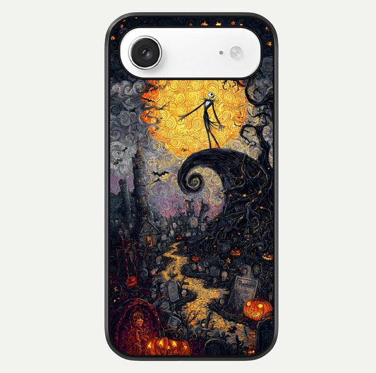 Pumpkin Moon Night Glass Case For iPhone Air  by Custom World