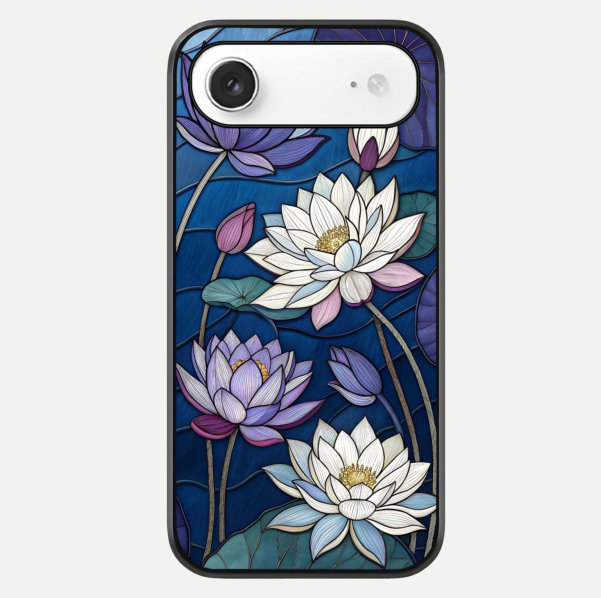 Purple Lotus Stained Glass Case For iPhone Air  by Custom World