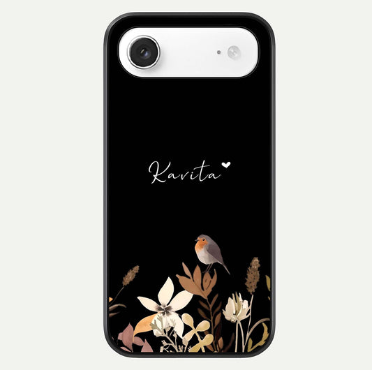 Quiet Garden Tune Custom Name Glass Case For iPhone Air  by Custom World