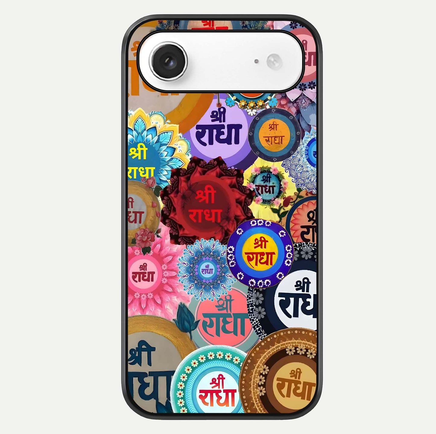 Radha Divine Bloom Glass Case For iPhone Air  by Custom World