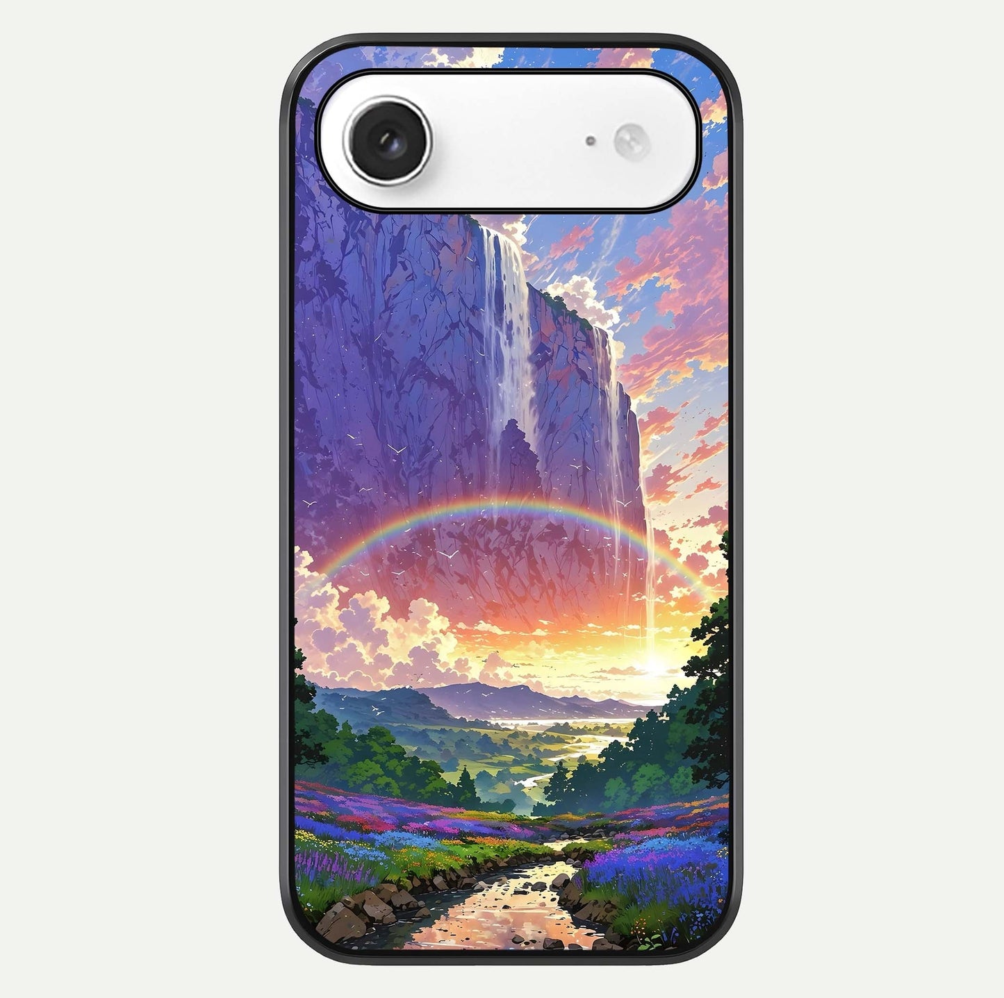 Rainbow Valley Dream Glass Case For iPhone Air  by Custom World