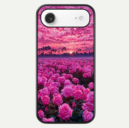 Rose Sunset Valley Glass Case For iPhone Air  by Custom World