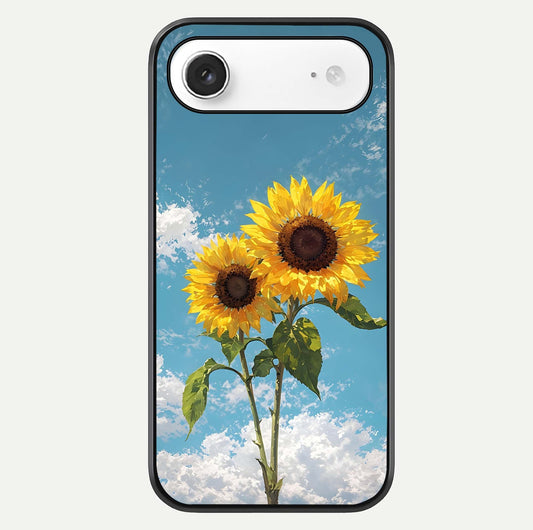 Sunflower Sky Bloom Glass Case For iPhone Air  by Custom World