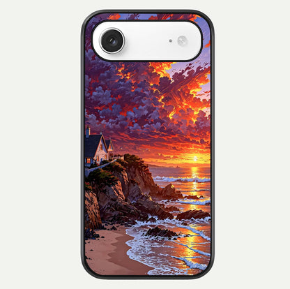 Sunset House By Sea Glass Case For iPhone Air  by Custom World