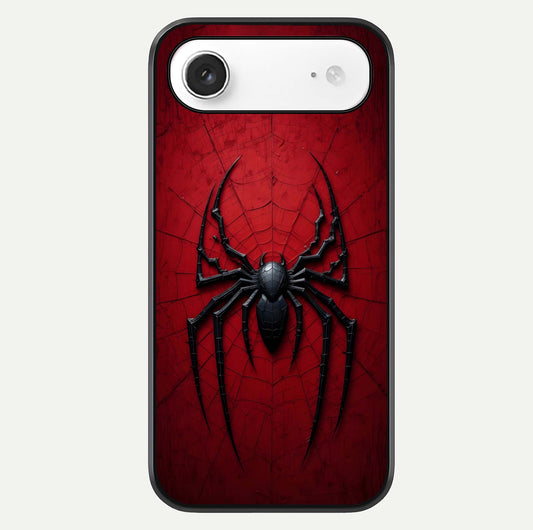 Superhero Web Emblem Glass Case For iPhone Air  by Custom World
