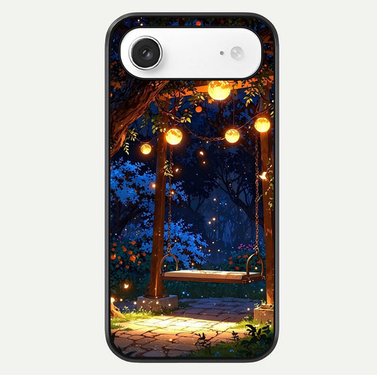 Twilight Garden Swing Glass Case For iPhone Air  by Custom World