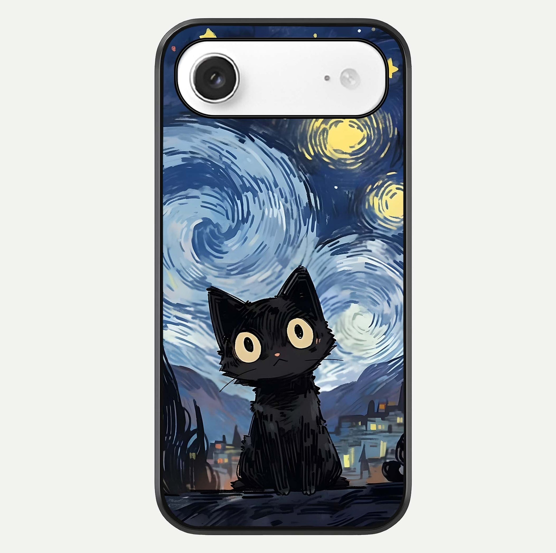 Van Gogh Cat Glass Case For iPhone Air  by Custom World