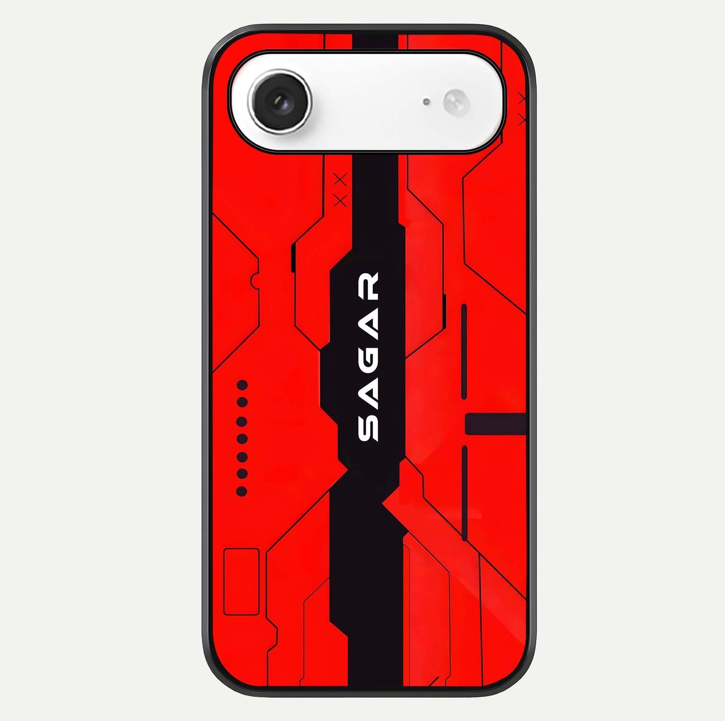 Voltage Rise CYBERPUNK Custom Name Glass Case For iPhone Air  by Custom World