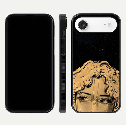 Celestial God’s Plan Glass Case for iPhone Air  front & back layout showing smooth finish and spiritual art