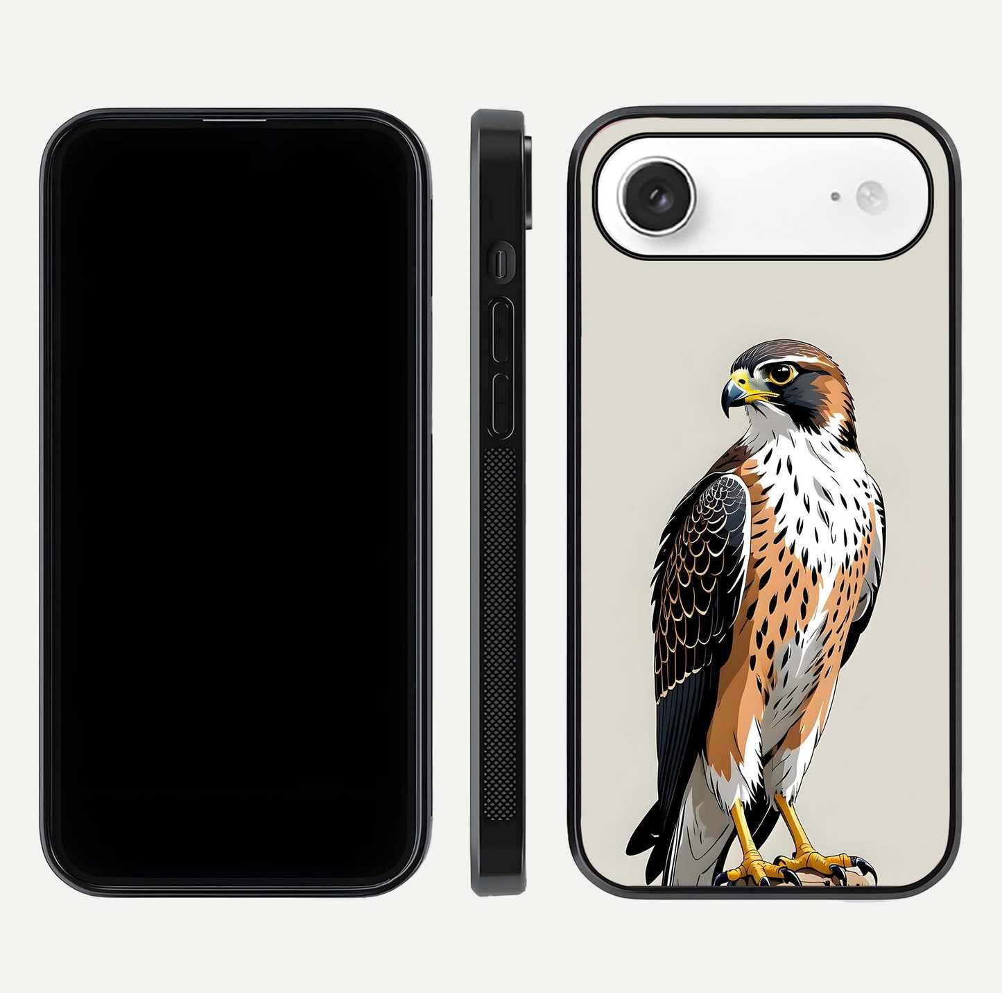 Clever Eagle Glass Case for iPhone Air  dual-view layout showing design symmetry and smooth finish