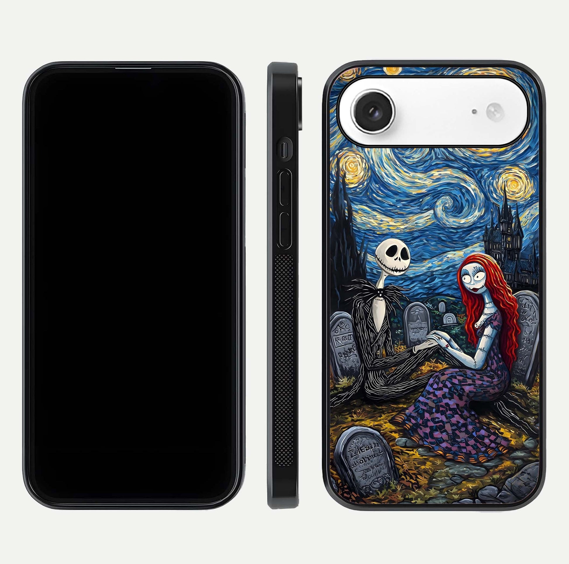 Eternal Night Love Glass Case for iPhone Air  dual-view layout displaying HD art and curved polish