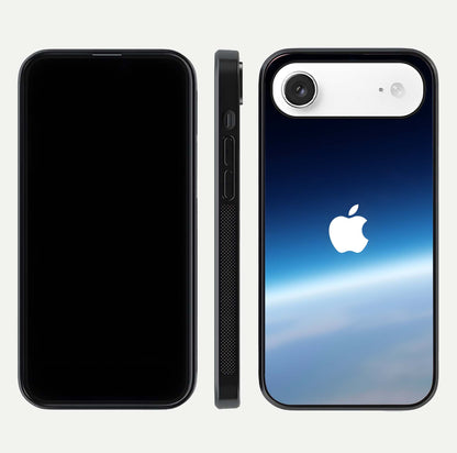 Minimal Apple Sky Glass Case for iPhone Air  front & back layout with clean tone and minimal finish