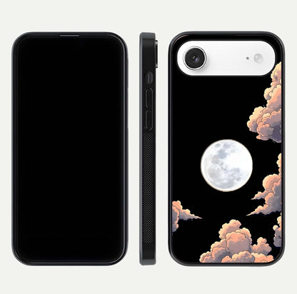 Shade Cloud Moon Glass Case for iPhone Air  front & back layout showing soft gradient tones and edges