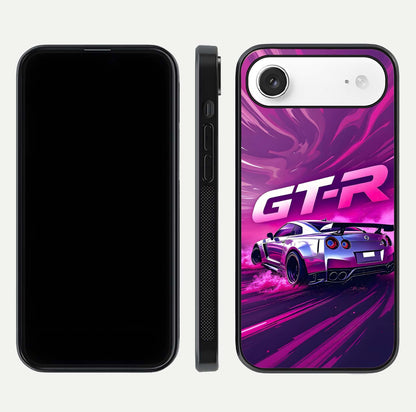Speed Drift Legend Glass Case for iPhone Air  front & back layout showing bold tones and smooth edges