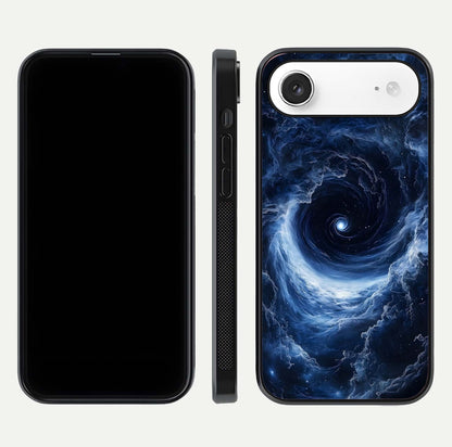 Stunning Galaxy Glass Case for iPhone Air  front & back layout showing deep cosmic hues and clean edges