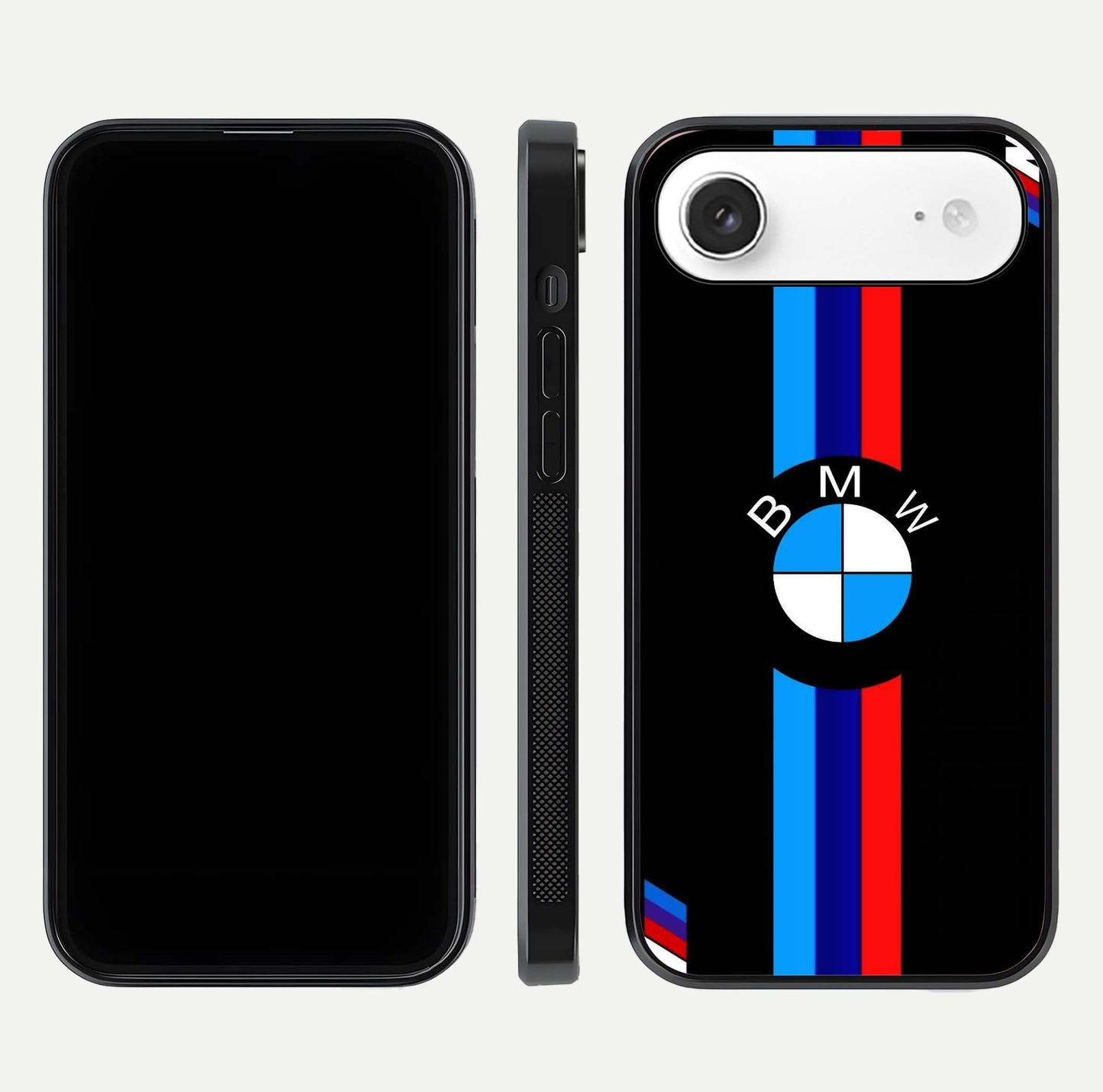Turbo BMW Beast Glass Case for iPhone Air  front & back layout showing bold design and smooth finish
