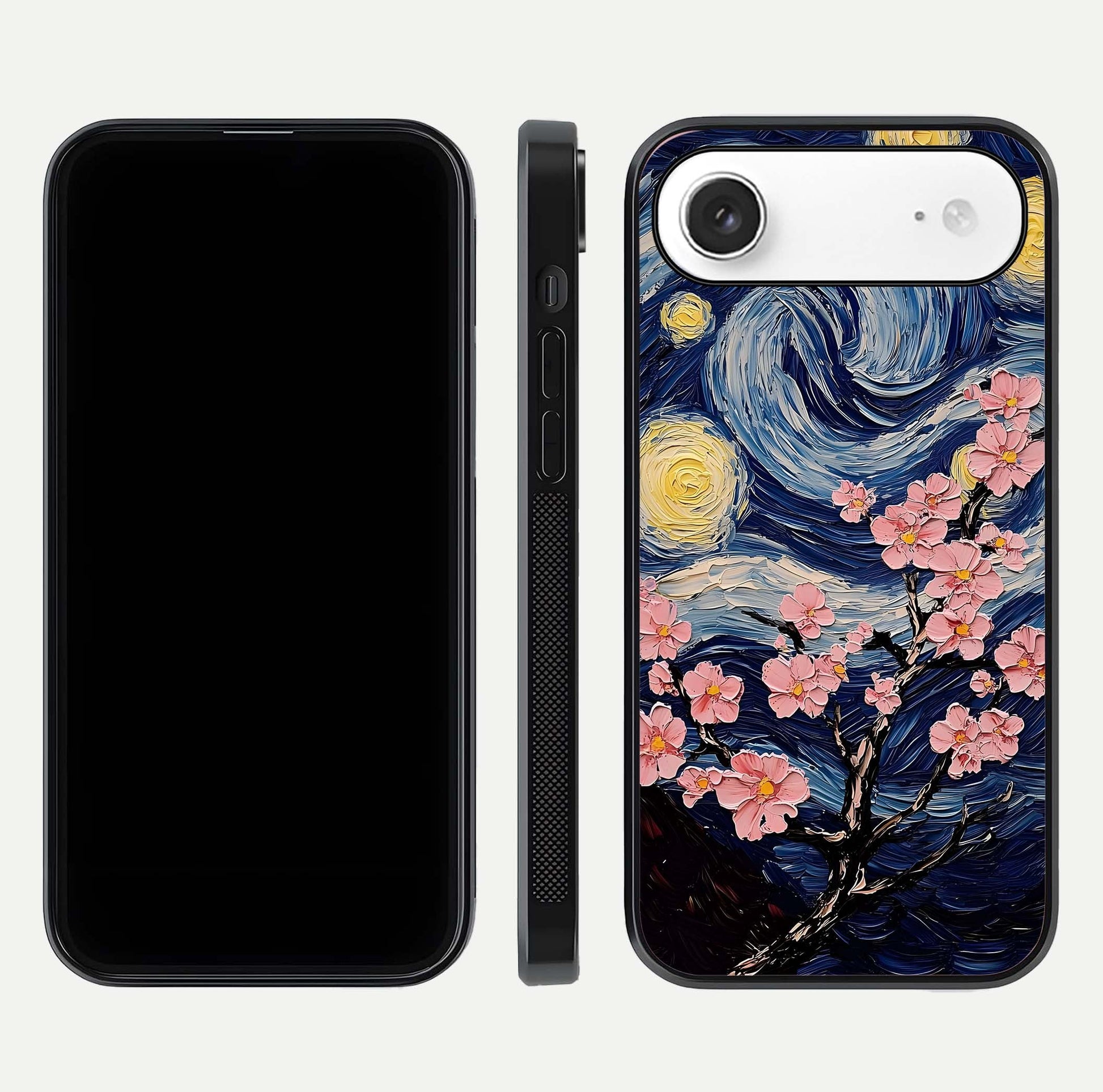Van Gogh Scenery Glass Case for iPhone Air  front & back layout showing vibrant tones and detailed design