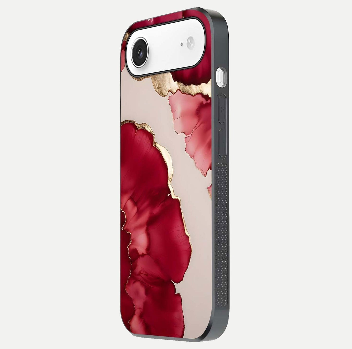 Pink & White Marble Glass Case For iPhone Air