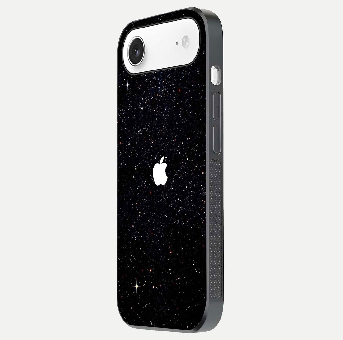Starry Apple Galaxy Glass Case for iPhone Air  side-angle image showing gloss and star pattern detail