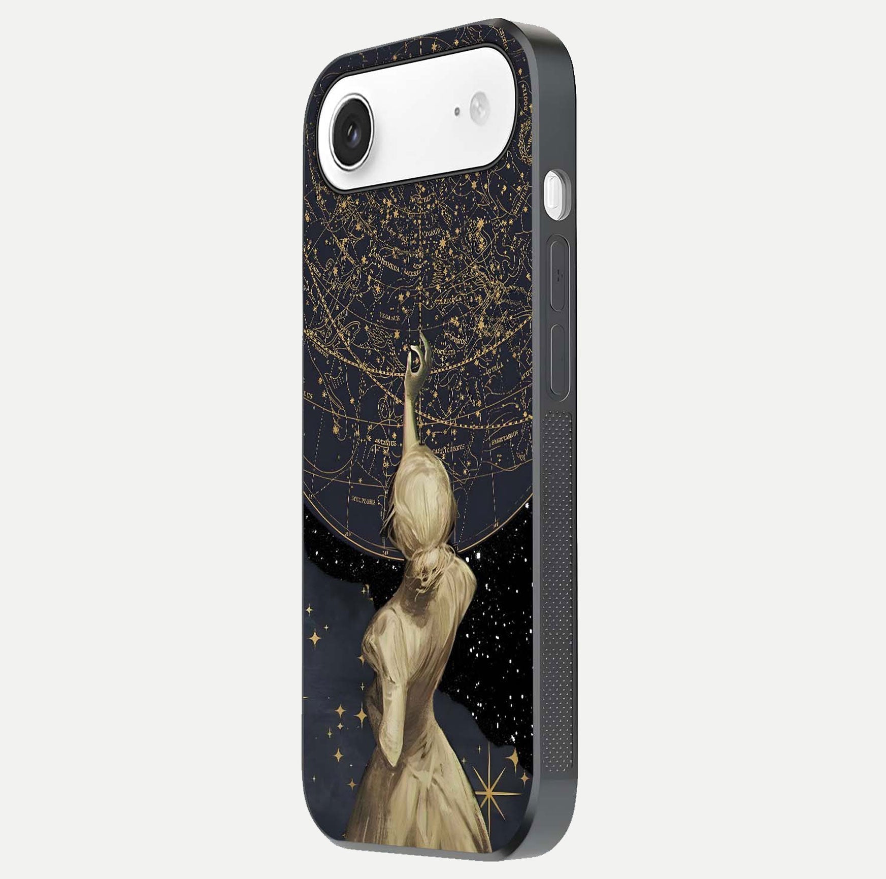 Taylor Swift Girl Glass Case for iPhone Air  side-angle image showing glossy surface and color tone