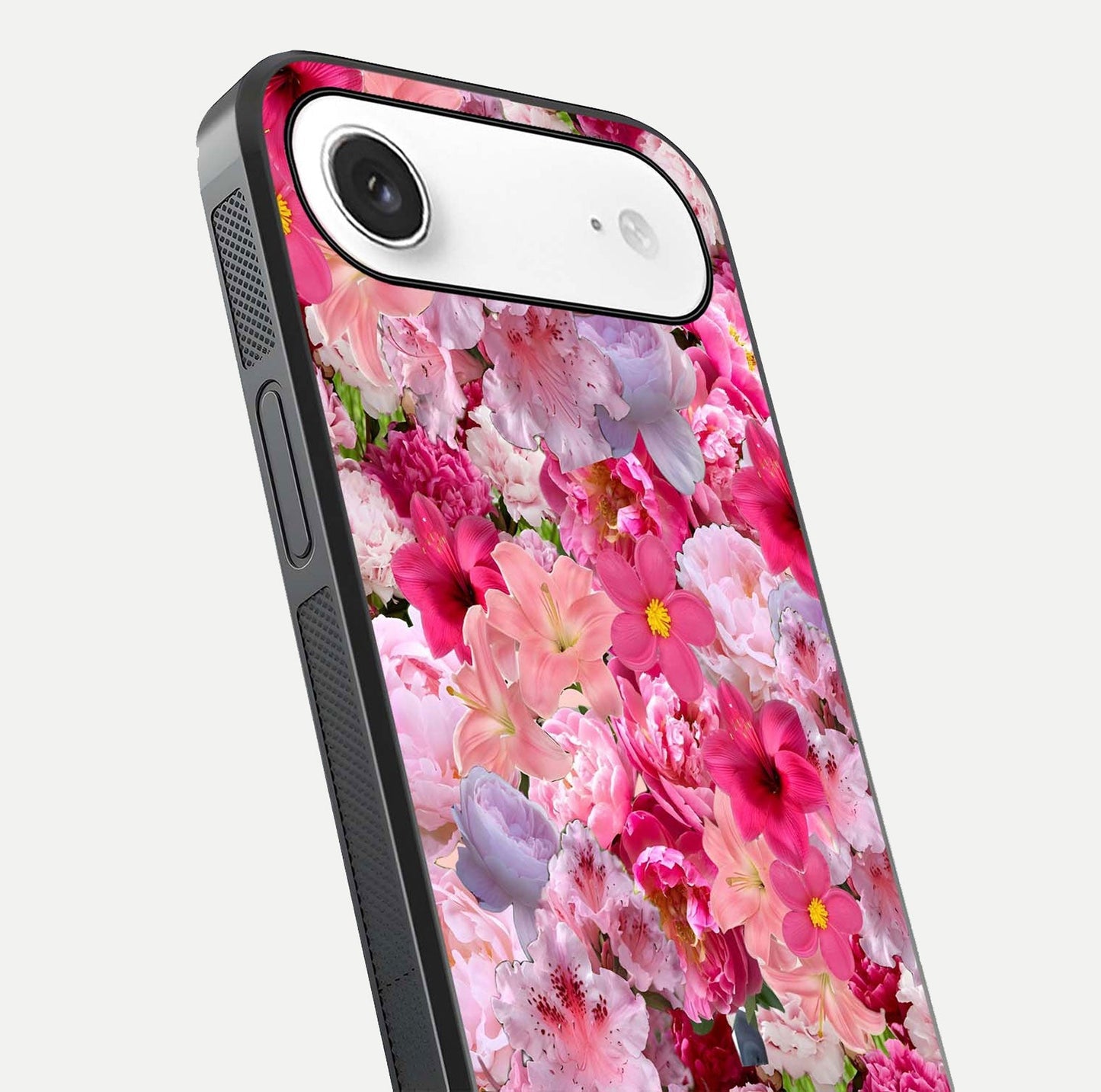 Bloom Crush Fantasy Glass Case for iPhone Air  close-up image showing color gradient and petal detailing