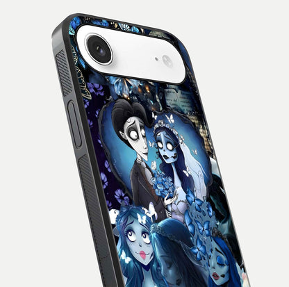 Butterfly Ghost Soul Glass Case for iPhone Air  close-up shot showing ethereal wing patterns and reflection