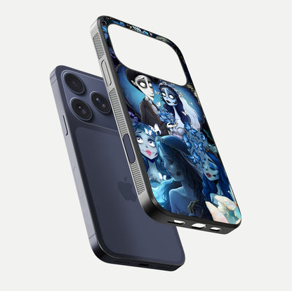 Butterfly Ghost Soul Glass Case for iPhone 17 Pro floating mockup showcasing spirit-like butterfly detail and gloss