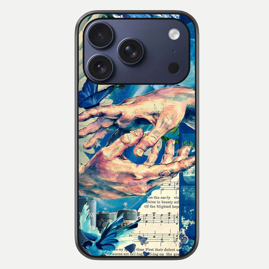 Aesthetic Divider Glass Case For iPhone 16 Pro by Custom World