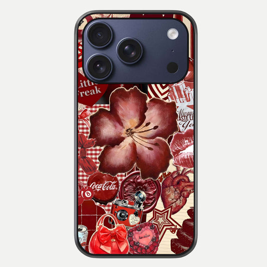 Aesthetic Little Freak Glass Case For iPhone 16 Pro by Custom World
