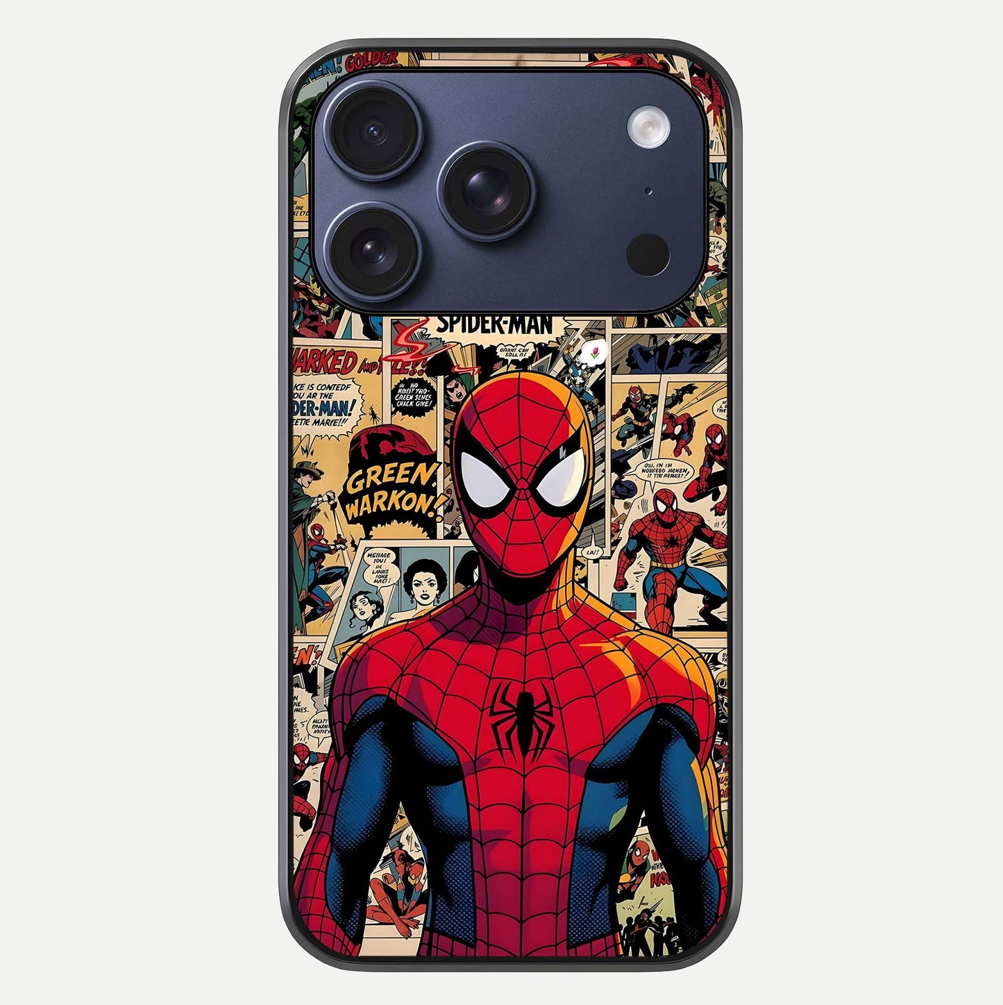 Aesthetic Spider Glass Case For iPhone 16 Pro by Custom World