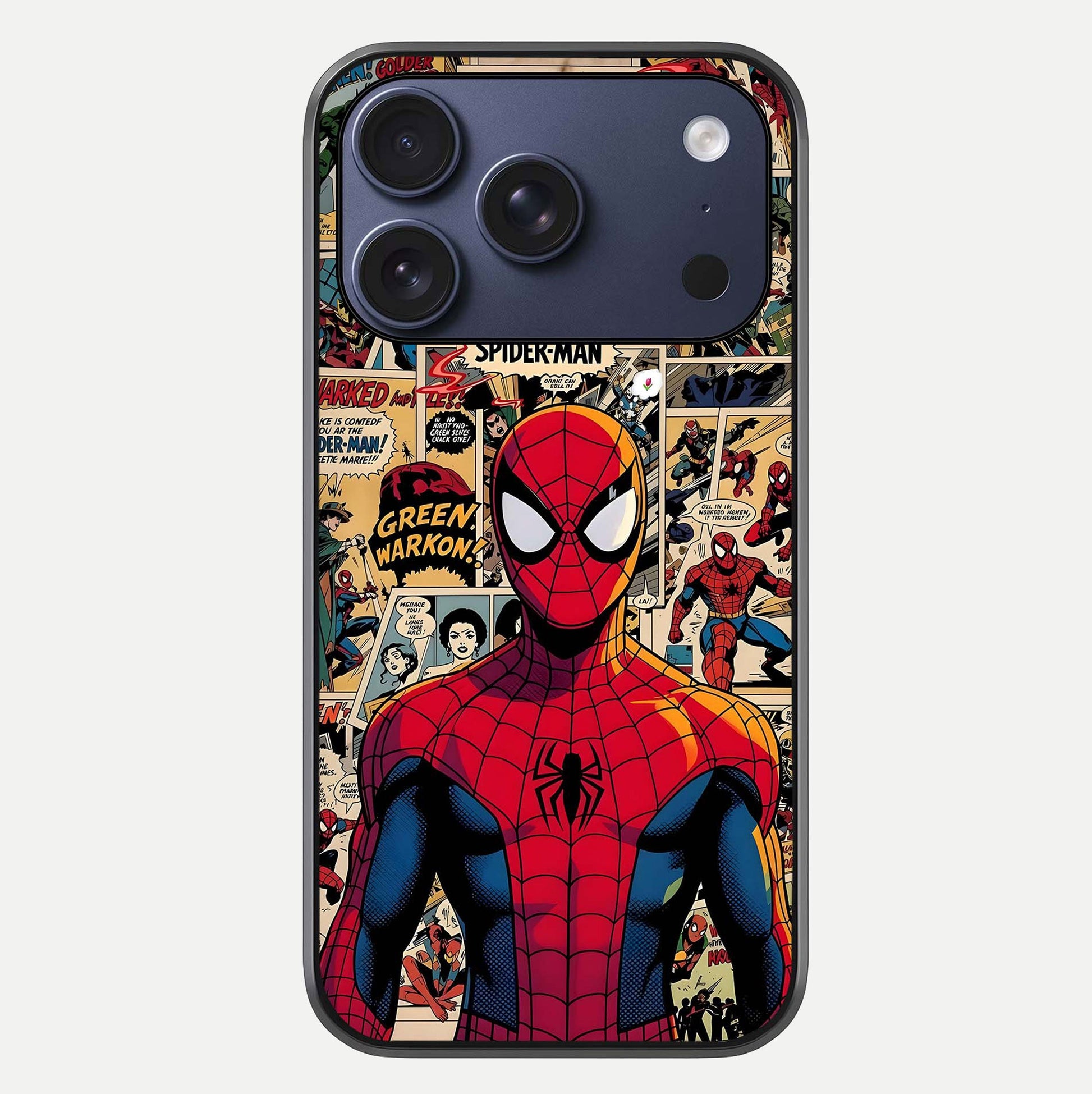 Aesthetic Spider Glass Case For iPhone 16 Pro by Custom World
