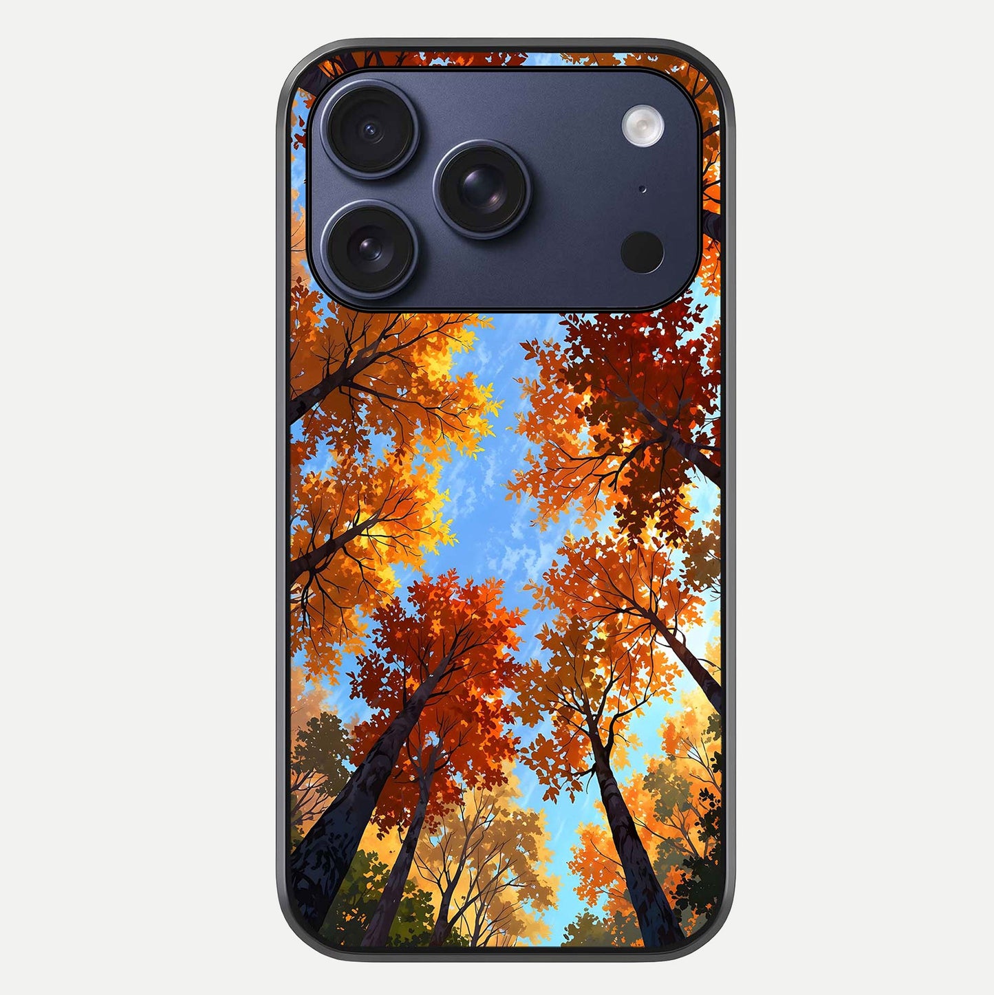 Autumn Sky Rise Glass Case For iPhone 16 Pro by Custom World