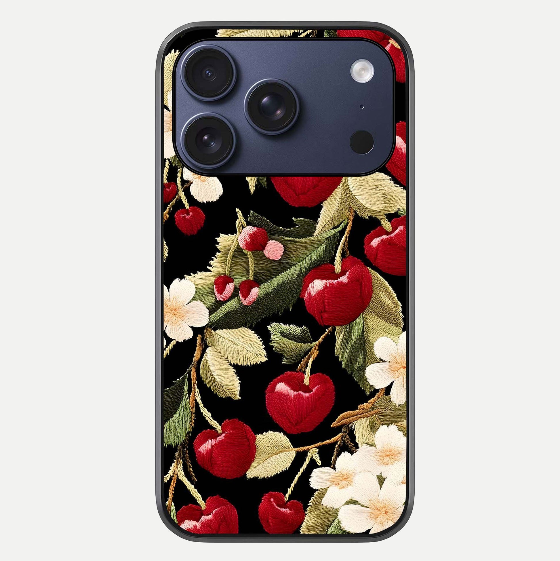 Bloom Thread Art Glass Case For iPhone 17 Pro by Custom World