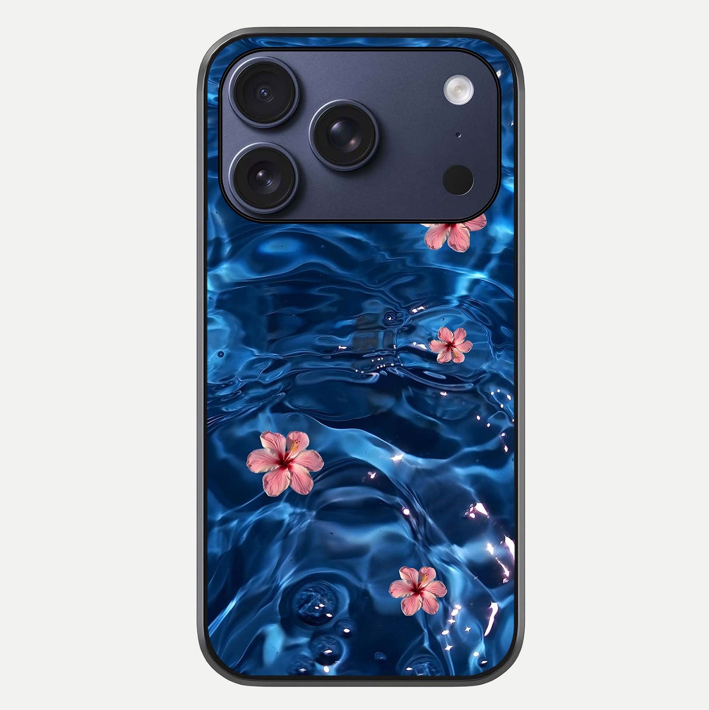 Blooming Water Drift Glass Case For iPhone 16 Pro by Custom World