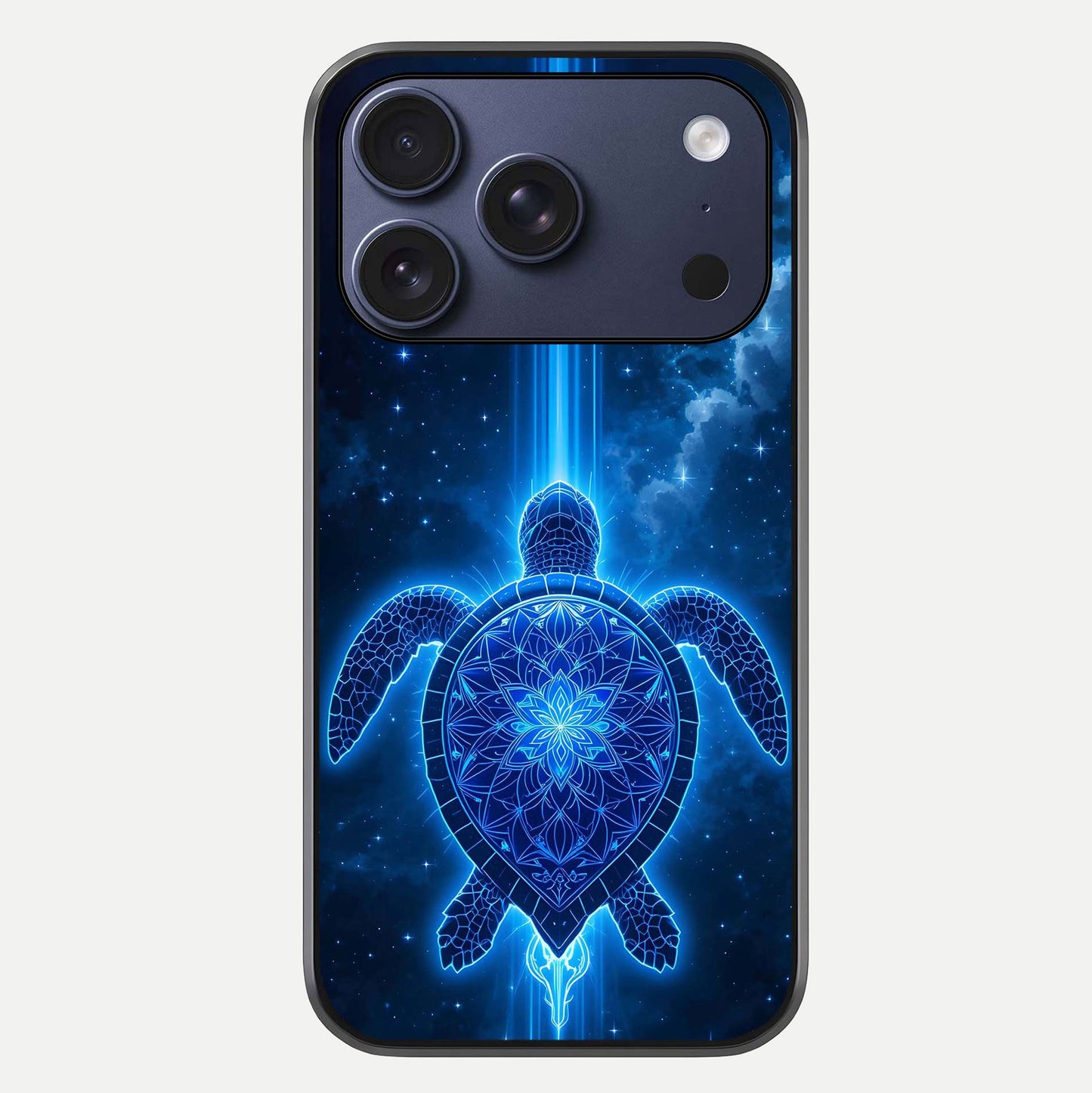 Blue Galaxy Turtle Glass Case For iPhone 16 Pro by Custom World
