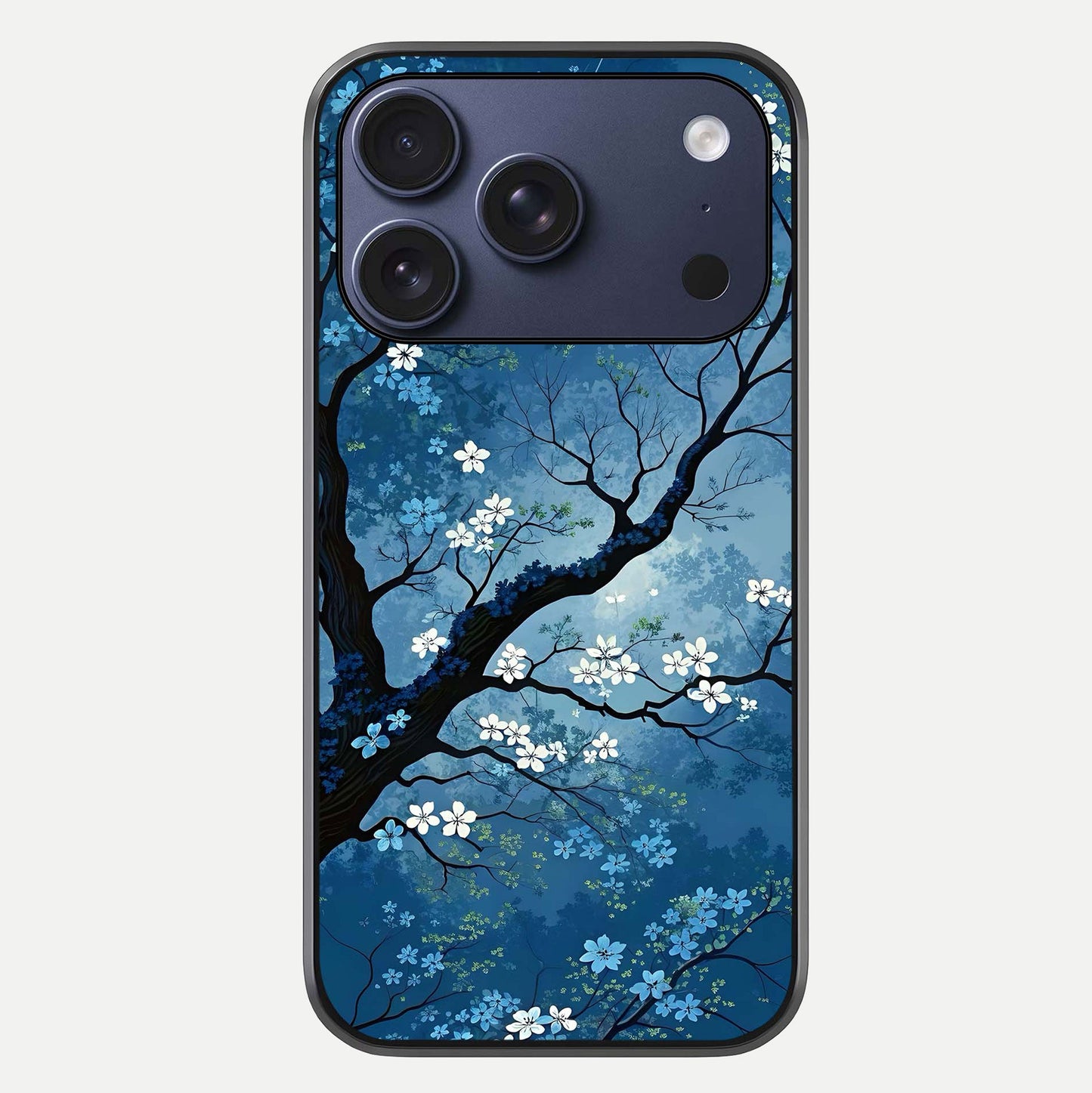 Blue Tree Serenity Glass Case For iPhone 17 Pro by Custom World