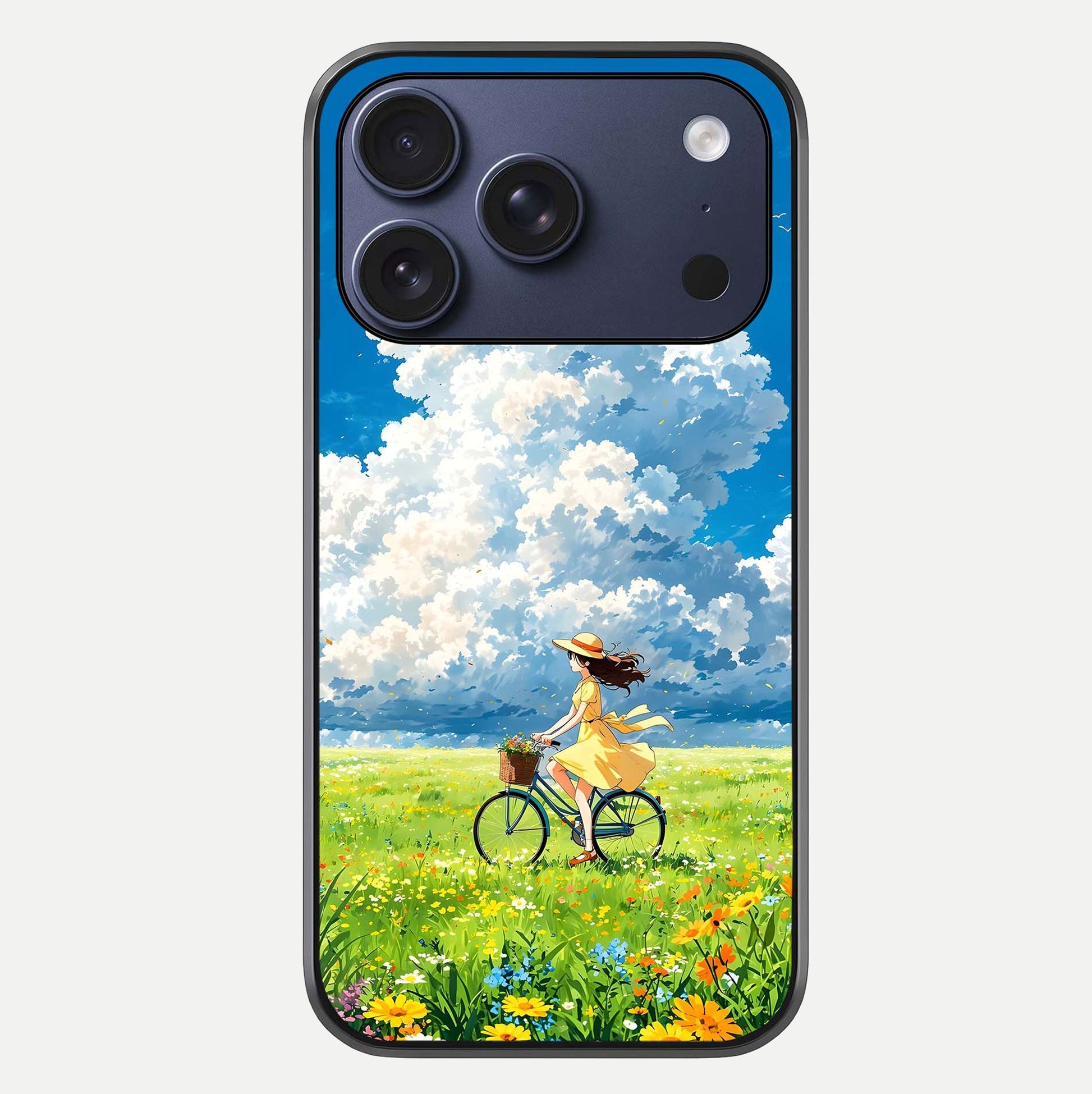 Breezy Meadow Ride Glass Case For iPhone 17 Pro by Custom World