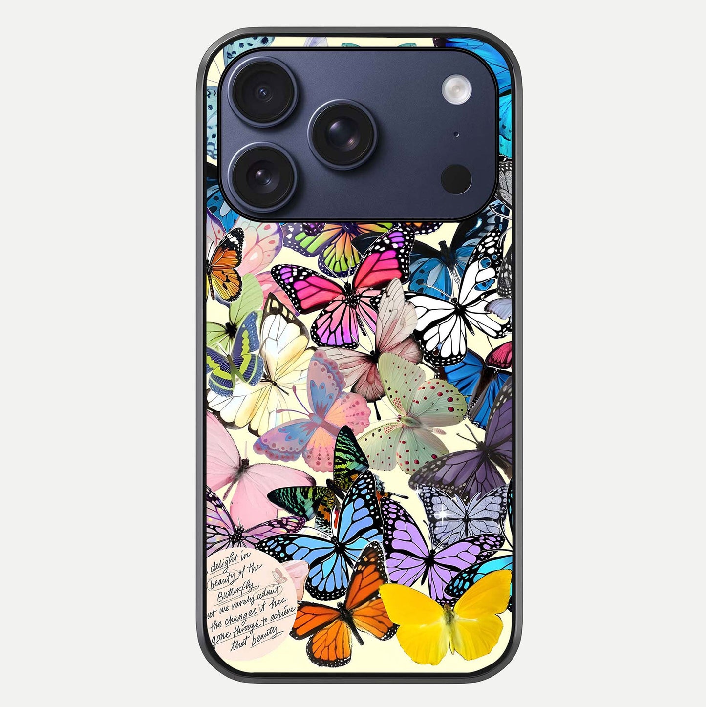 Butterflies Petal Dream Glass Case For iPhone 17 Pro by Custom World